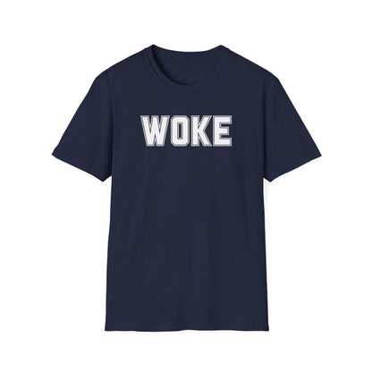 Woke Unisex Softstyle T-Shirt, Empowerment Tee, Statement Shirt, Gift for Activists, Casual Wear, Everyday Fashion