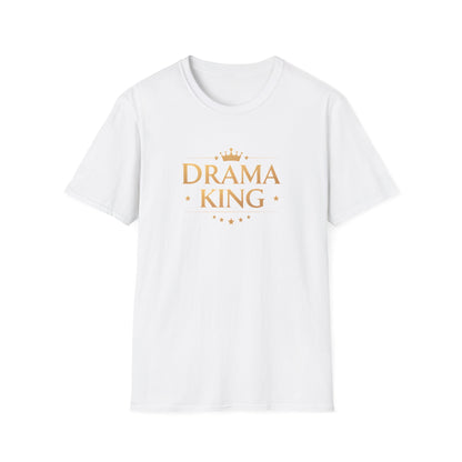 Drama King Unisex T-Shirt, Fun Gift for Theatrical Lovers, Perfect for Parties, Birthdays, Casual Wear