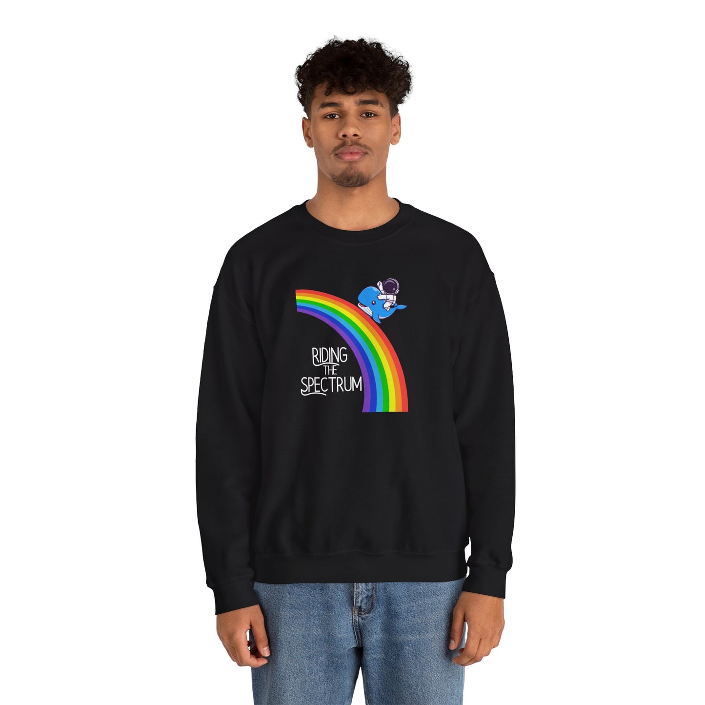 Rainbow Spectrum Crewneck Sweatshirt - Unisex Cozy Top, Gift for Autism Awareness, LGBTQ+ Pride Sweatshirt, Comfortable Everyday Wear, [...]