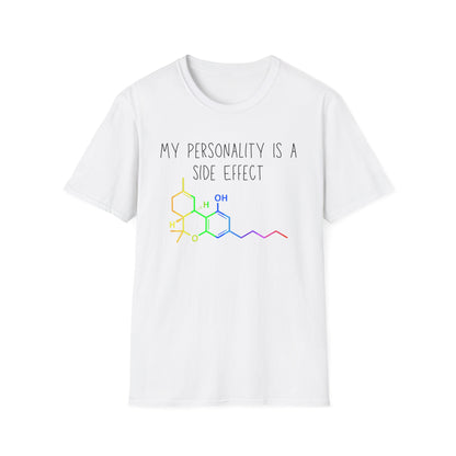 My Personality is a Side Effect T-Shirt, THC, Funny Science Gift, Unisex Tee, Quirky Humor Shirt, Chemistry Lover Apparel