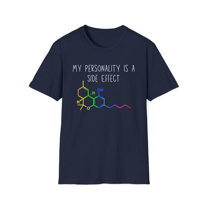 My Personality is a Side Effect T-Shirt, THC, Funny Science Gift, Unisex Tee, Quirky Humor Shirt, Chemistry Lover Apparel