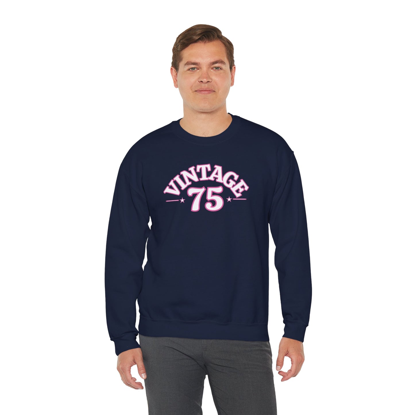 Vintage 75 Unisex Crewneck Sweatshirt - Cozy, Casual Style for Every Occasion, Perfect for Gifting, Fall, Winter, Retro Fashion, [...]