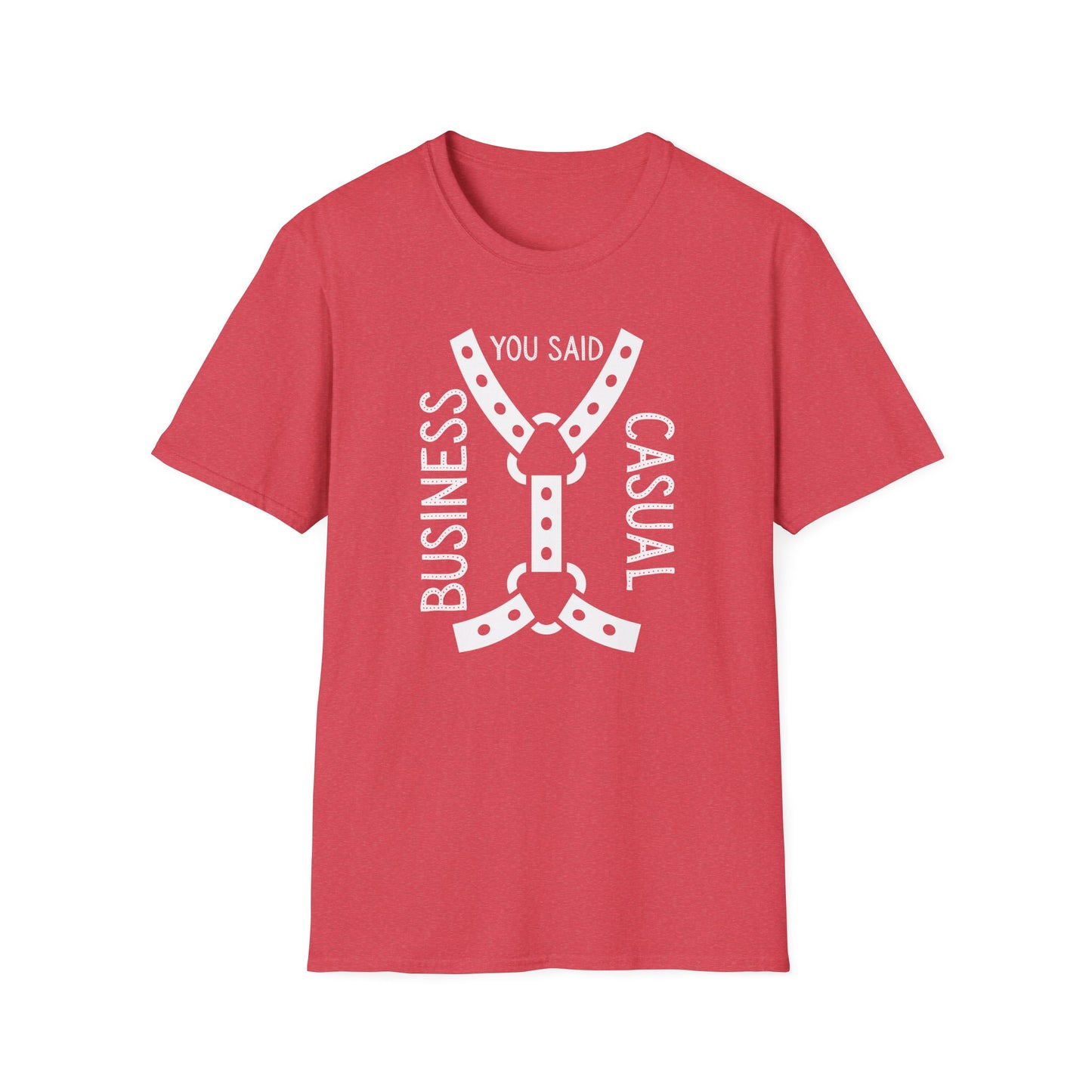 Bondage Casual Humor T-Shirt - Business Casual, Funny Tee for Work, Gift for Office Friends, Unisex Softstyle Shirt, Everyday Wear