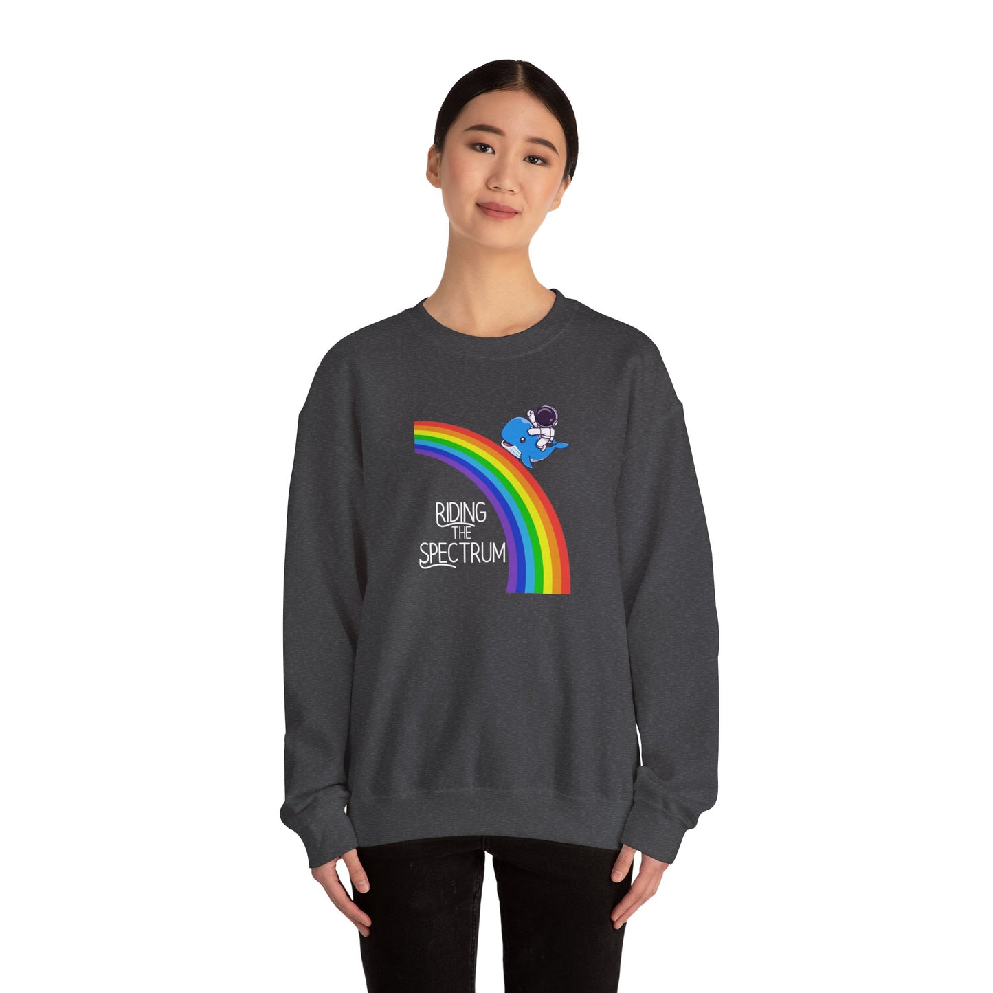 Rainbow Spectrum Crewneck Sweatshirt - Unisex Cozy Top, Gift for Autism Awareness, LGBTQ+ Pride Sweatshirt, Comfortable Everyday Wear, [...]