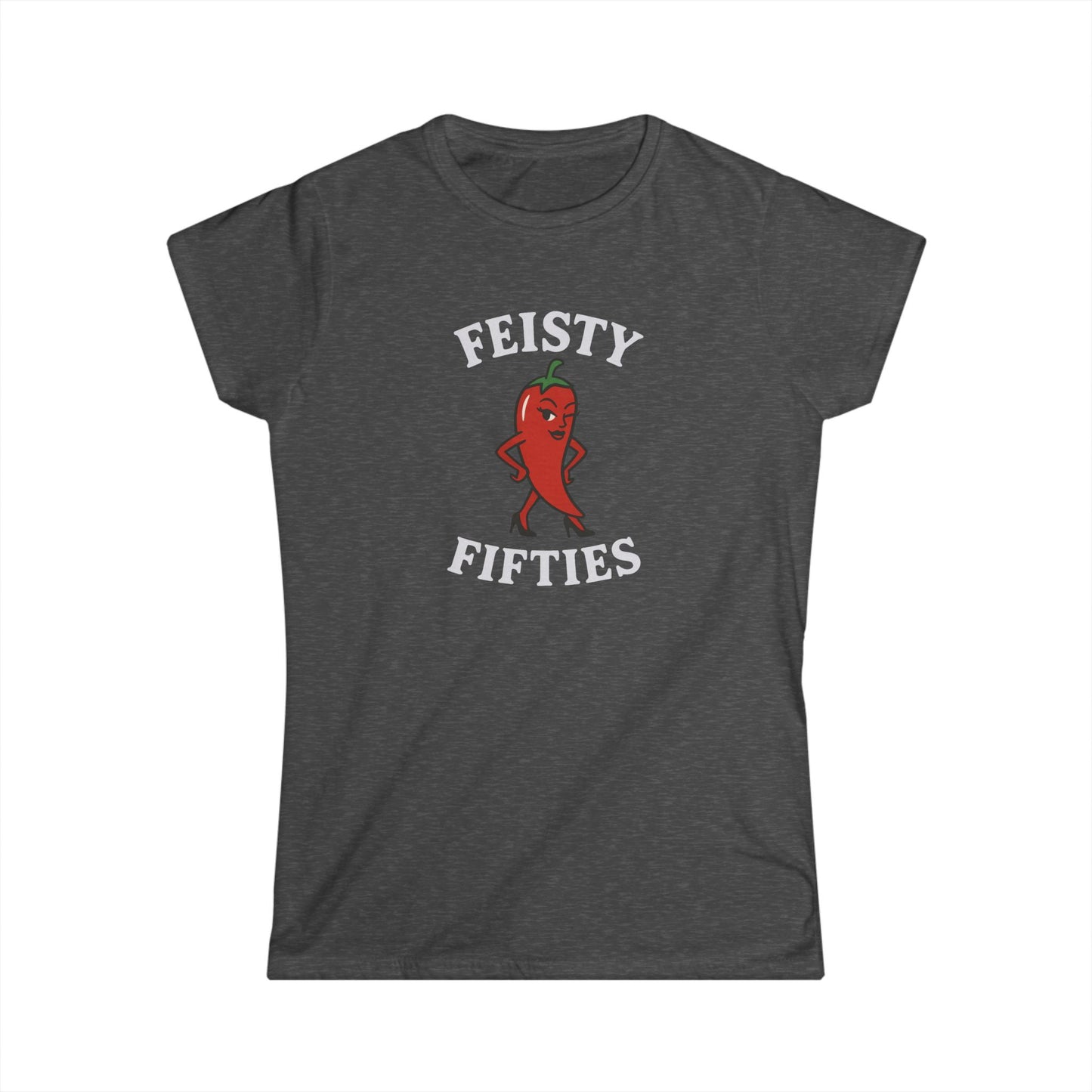 Feisty Fifties Women’s Tee, Fun Birthday Gift, Casual Everyday Wear, Sassy Quote Shirt, Women’s Graphic Tee, Birthday Celebration Outfit
