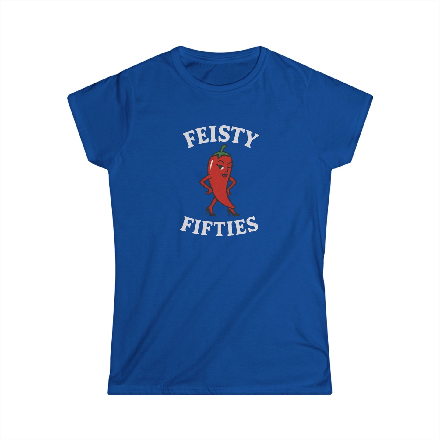 Feisty Fifties Women’s Tee, Fun Birthday Gift, Casual Everyday Wear, Sassy Quote Shirt, Women’s Graphic Tee, Birthday Celebration Outfit