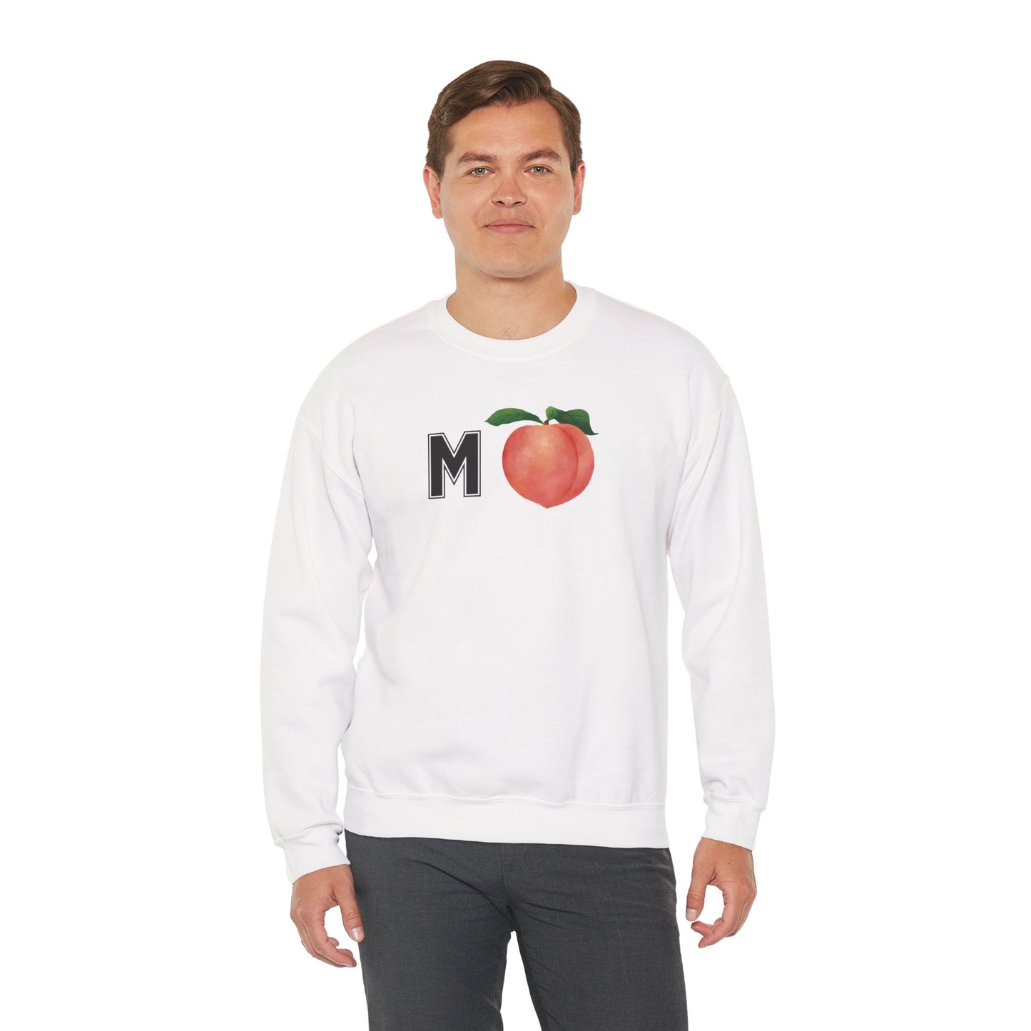 Impeach Unisex Crewneck Sweatshirt, Cozy Graphic Sweatshirt, Comfortable Layer, Gift for Peach Lovers, Casual Fall Apparel