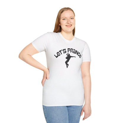 Let's Prance T‑Shirt — Funny Dance Silhouette Graphic Tee