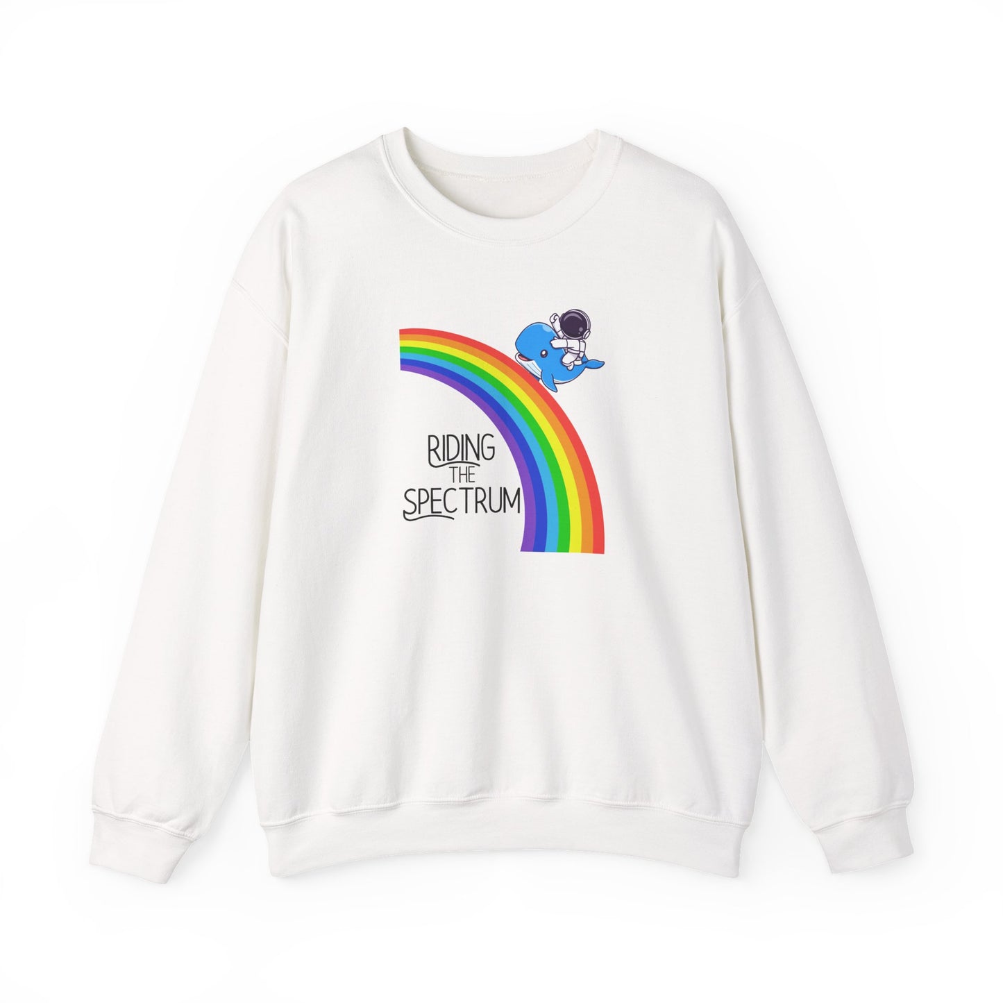 Rainbow Spectrum Crewneck Sweatshirt - Unisex Cozy Top, Gift for Autism Awareness, LGBTQ+ Pride Sweatshirt, Comfortable Everyday Wear, [...]