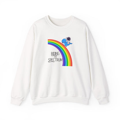 Rainbow Spectrum Crewneck Sweatshirt - Unisex Cozy Top, Gift for Autism Awareness, LGBTQ+ Pride Sweatshirt, Comfortable Everyday Wear, [...]