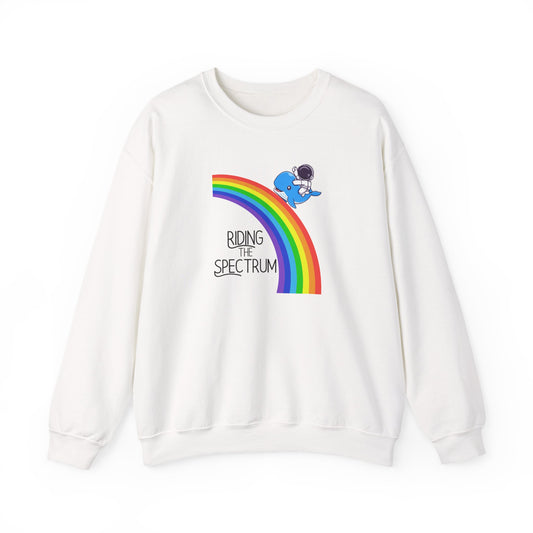 Rainbow Spectrum Crewneck Sweatshirt - Unisex Cozy Top, Gift for Autism Awareness, LGBTQ+ Pride Sweatshirt, Comfortable Everyday Wear, [...]