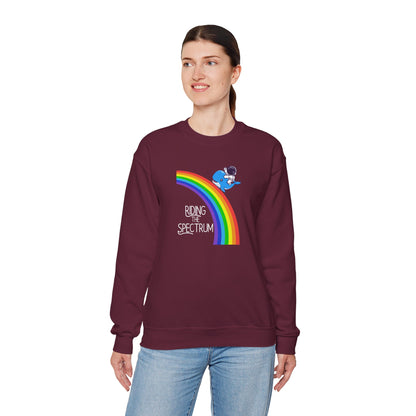 Rainbow Spectrum Crewneck Sweatshirt - Unisex Cozy Top, Gift for Autism Awareness, LGBTQ+ Pride Sweatshirt, Comfortable Everyday Wear, [...]