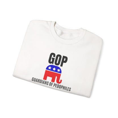 GOP Pedo Crewneck Sweatshirt - Protest Apparel, Funny Sweatshirt, Gift for Activists, Casual Wear, Unisex Clothing