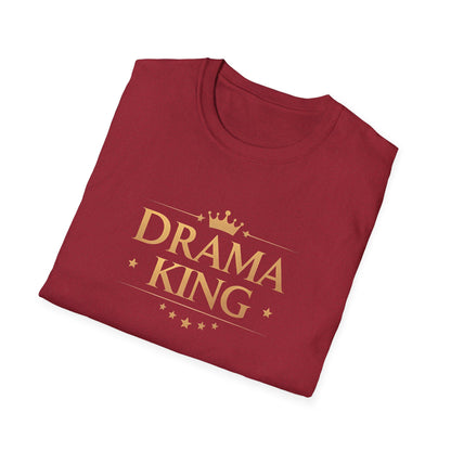Drama King Unisex T-Shirt, Fun Gift for Theatrical Lovers, Perfect for Parties, Birthdays, Casual Wear