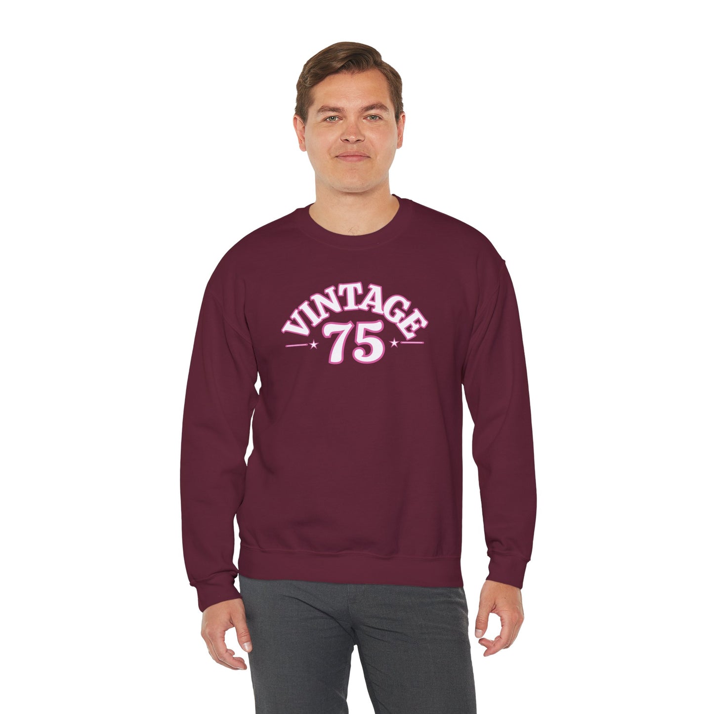 Vintage 75 Unisex Crewneck Sweatshirt - Cozy, Casual Style for Every Occasion, Perfect for Gifting, Fall, Winter, Retro Fashion, [...]