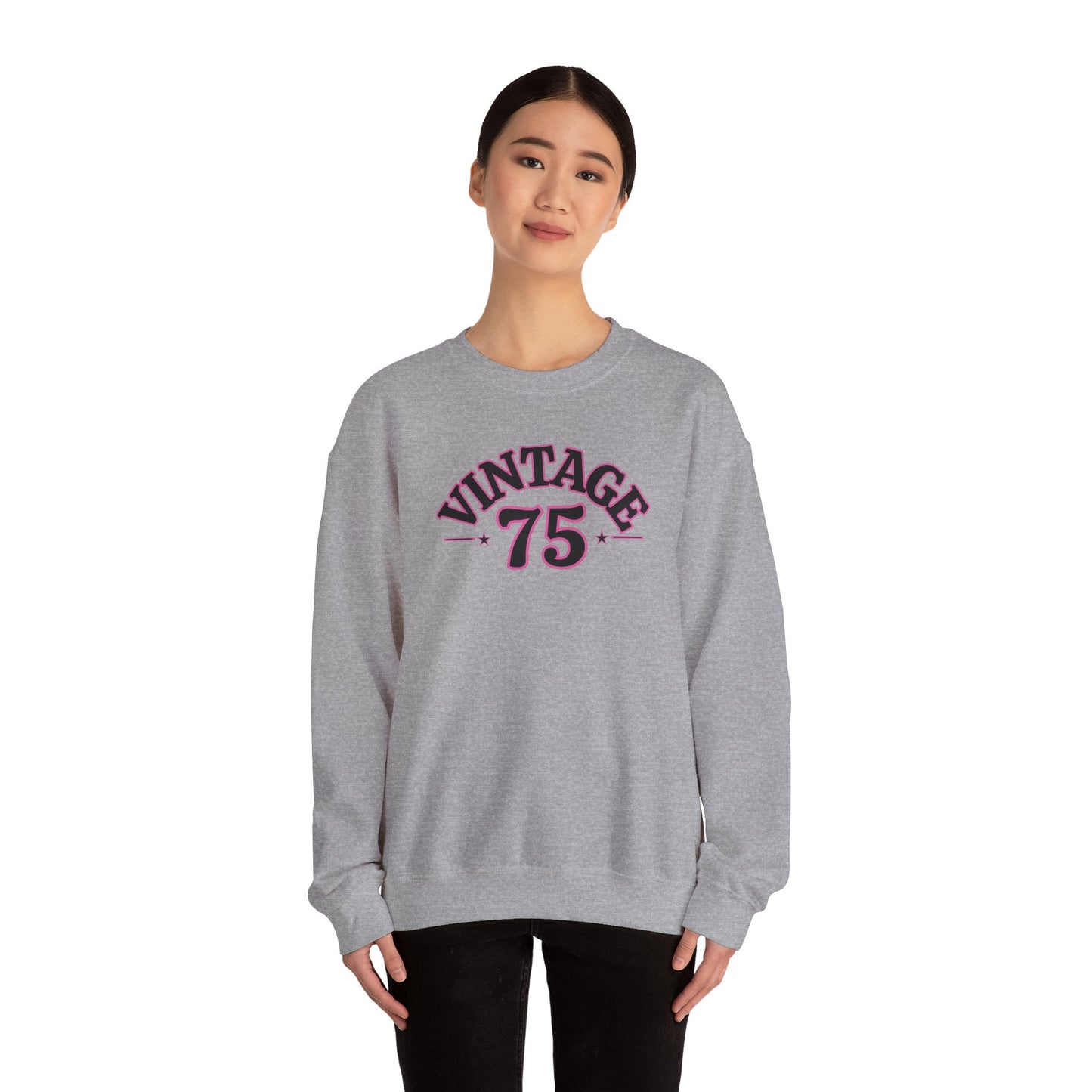 Vintage 75 Unisex Crewneck Sweatshirt - Cozy, Casual Style for Every Occasion, Perfect for Gifting, Fall, Winter, Retro Fashion, [...]