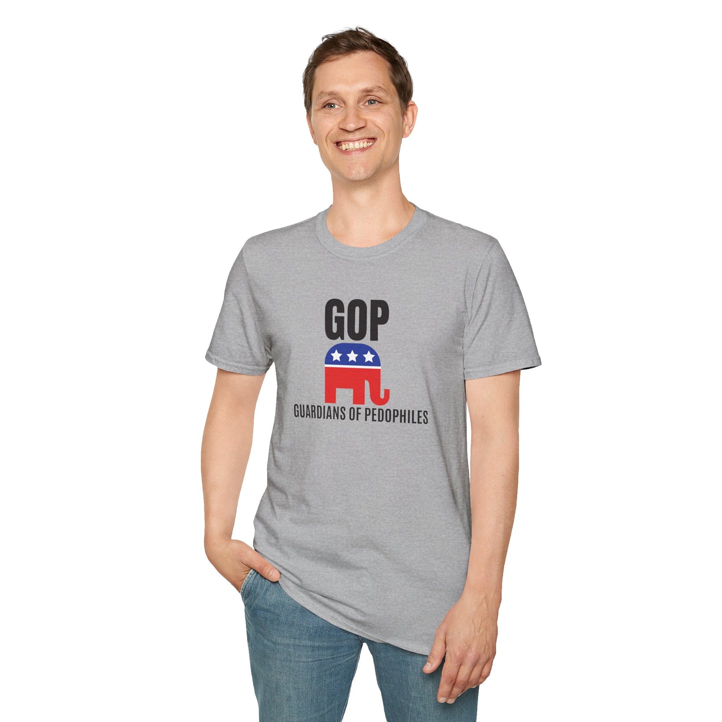 GOP Pedo Unisex Statement T-Shirt, Political Tee, Casual Wear, Gift for Activists, Humor Shirt, Vintage Style, Everyday Fashion
