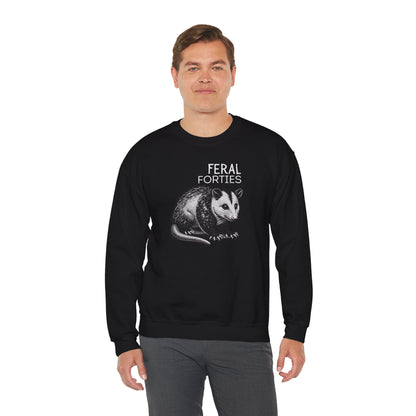 Feral Forties Sweatshirt, Funny Graphic Sweatshirt, Unisex Crewneck, Birthday Gift for Him/Her, Cozy Lounge Apparel
