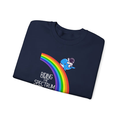 Rainbow Spectrum Crewneck Sweatshirt - Unisex Cozy Top, Gift for Autism Awareness, LGBTQ+ Pride Sweatshirt, Comfortable Everyday Wear, [...]