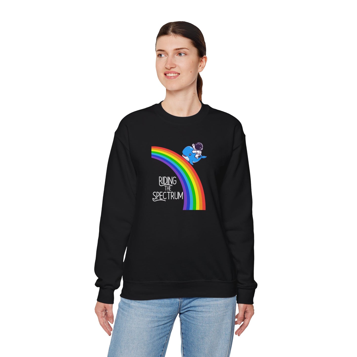 Rainbow Spectrum Crewneck Sweatshirt - Unisex Cozy Top, Gift for Autism Awareness, LGBTQ+ Pride Sweatshirt, Comfortable Everyday Wear, [...]