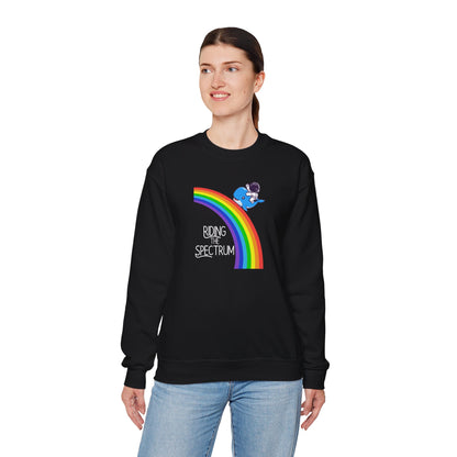 Rainbow Spectrum Crewneck Sweatshirt - Unisex Cozy Top, Gift for Autism Awareness, LGBTQ+ Pride Sweatshirt, Comfortable Everyday Wear, [...]
