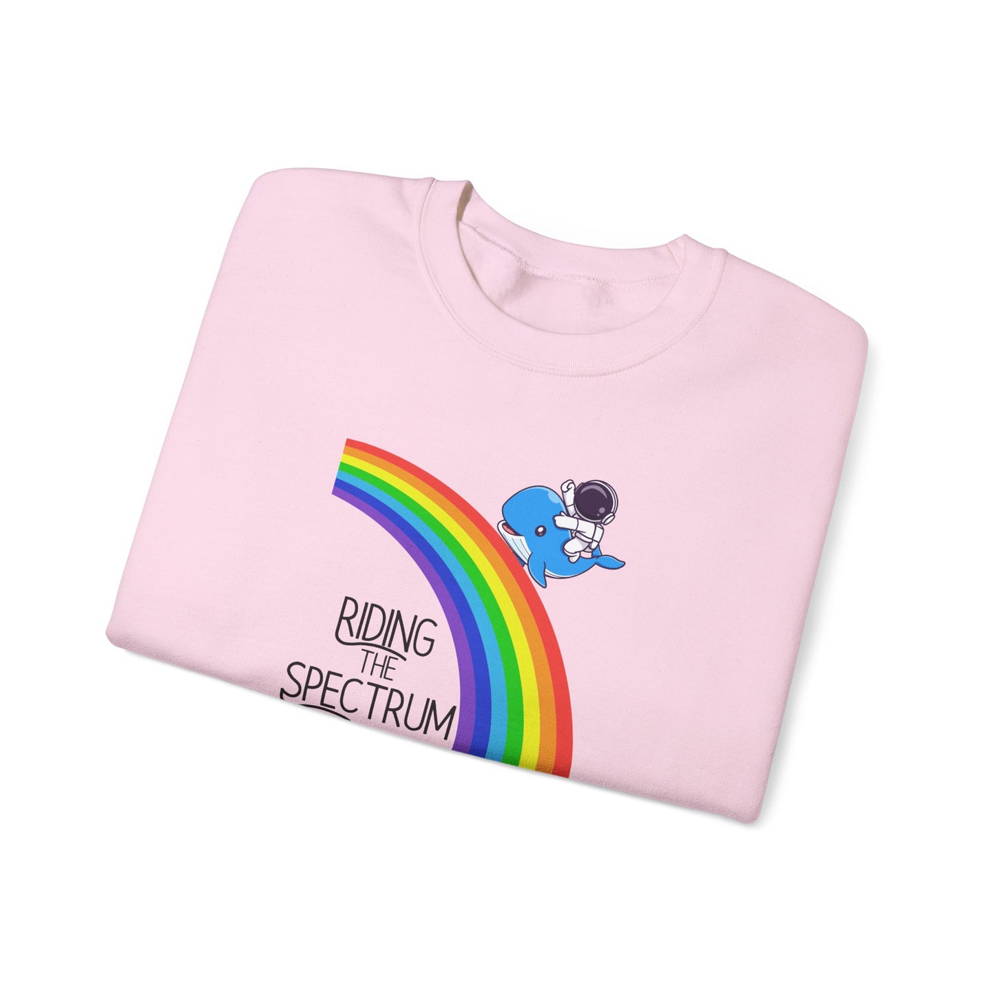 Rainbow Spectrum Crewneck Sweatshirt - Unisex Cozy Top, Gift for Autism Awareness, LGBTQ+ Pride Sweatshirt, Comfortable Everyday Wear, [...]