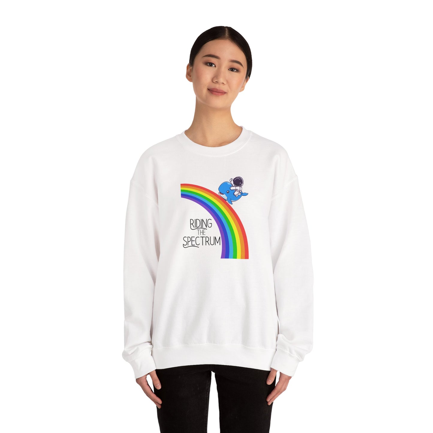 Rainbow Spectrum Crewneck Sweatshirt - Unisex Cozy Top, Gift for Autism Awareness, LGBTQ+ Pride Sweatshirt, Comfortable Everyday Wear, [...]