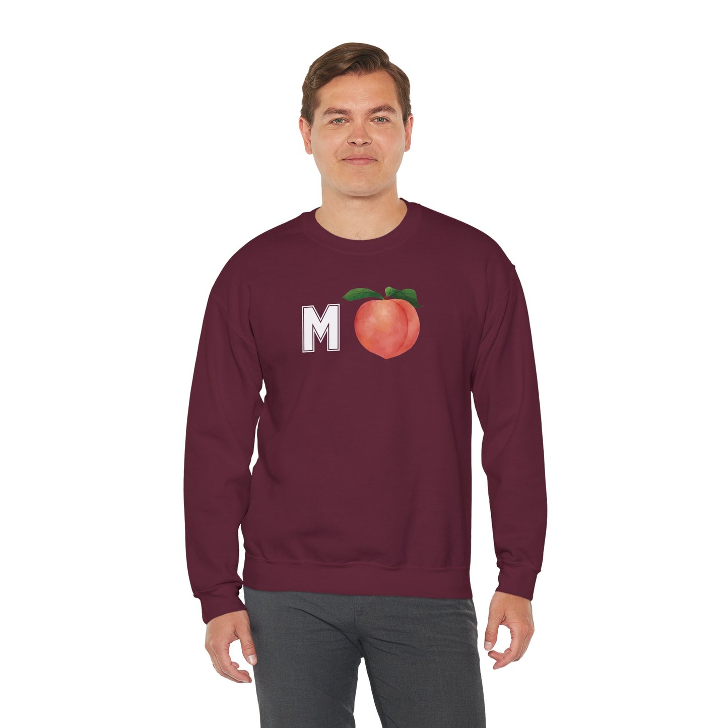 Impeach Unisex Crewneck Sweatshirt, Cozy Graphic Sweatshirt, Comfortable Layer, Gift for Peach Lovers, Casual Fall Apparel