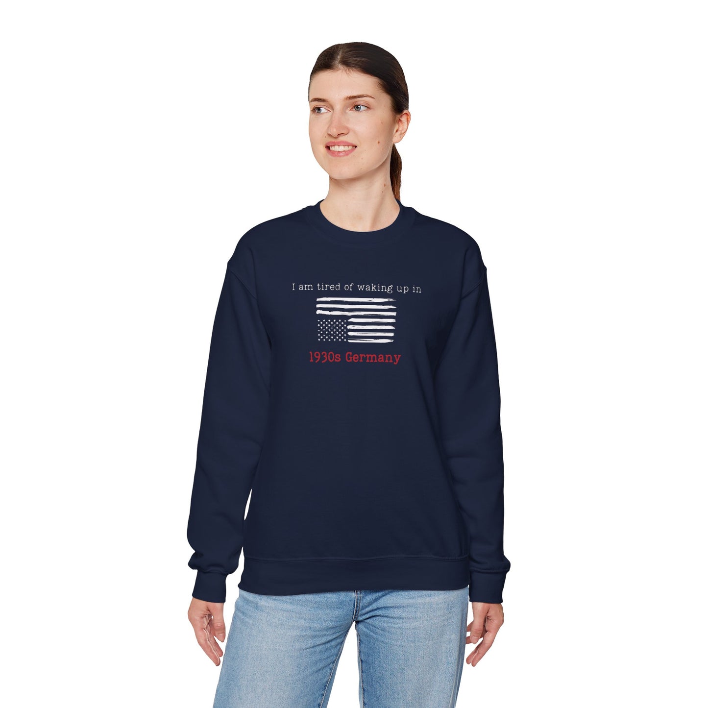1930s Germany T-Shirt Vintage-Inspired Sweatshirt with 1930s Germany Text, Unisex Cozy Crew, Retro Style Gifts, Casual Wear, Unique Fashion Statement