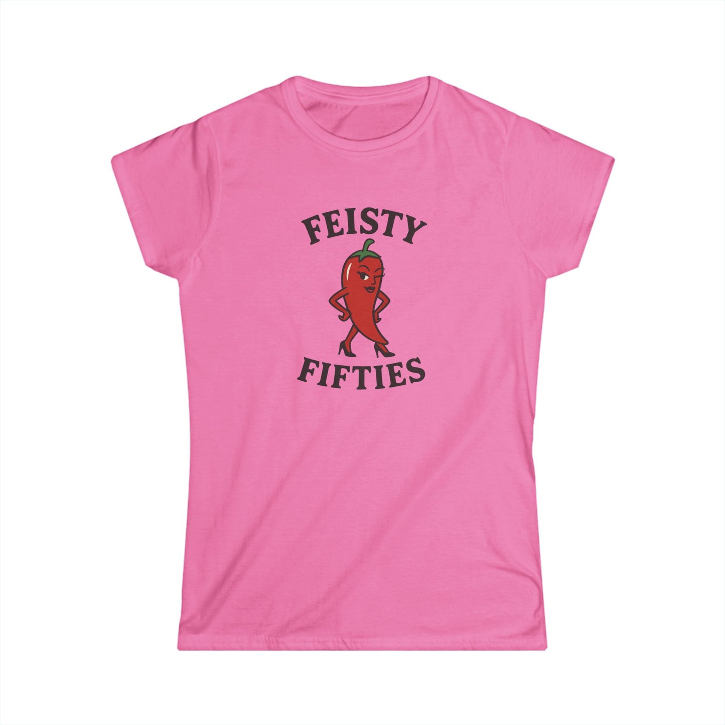 Feisty Fifties Women’s Tee, Fun Birthday Gift, Casual Everyday Wear, Sassy Quote Shirt, Women’s Graphic Tee, Birthday Celebration Outfit