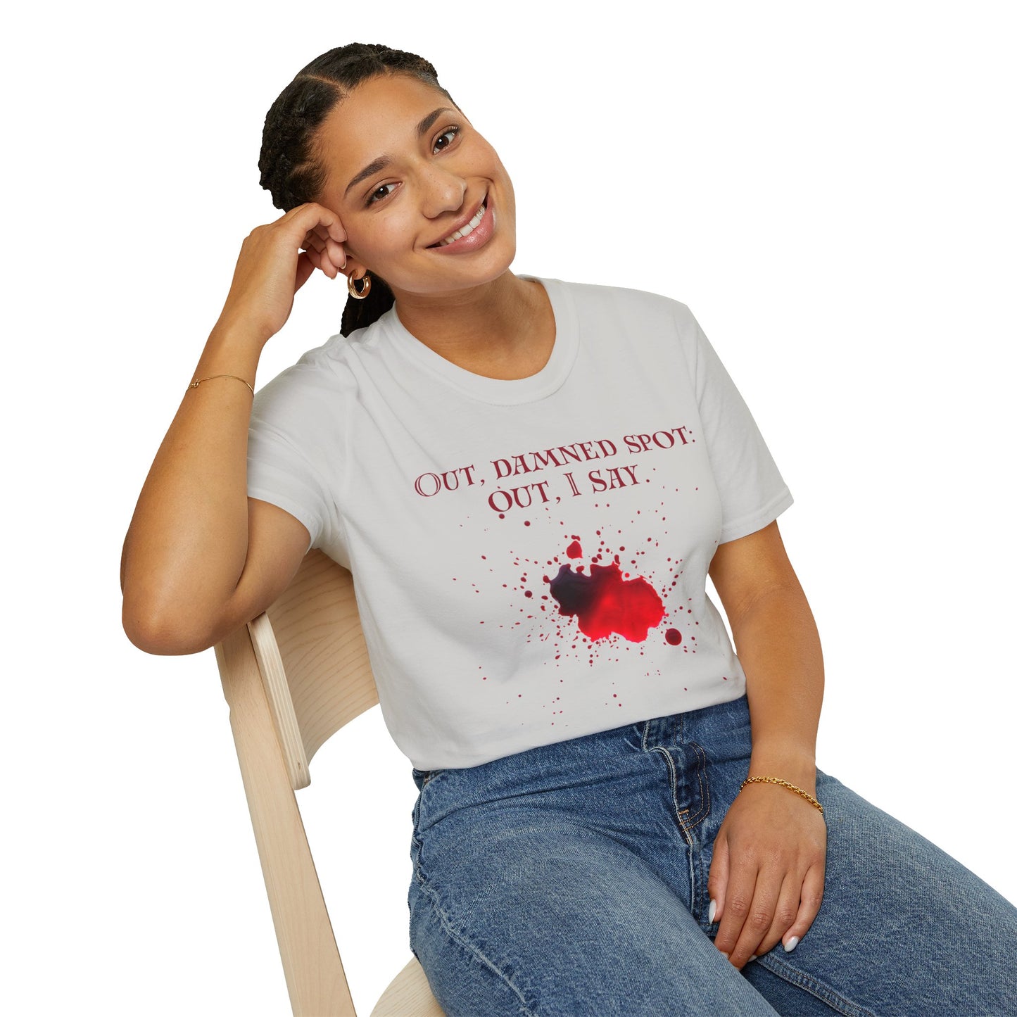 Macbeth Quote Unisex Tee - Out, damned spot: out, I say