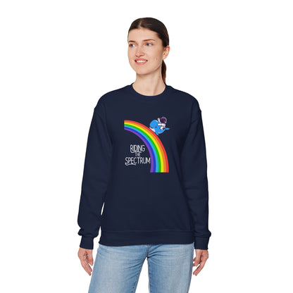 Rainbow Spectrum Crewneck Sweatshirt - Unisex Cozy Top, Gift for Autism Awareness, LGBTQ+ Pride Sweatshirt, Comfortable Everyday Wear, [...]