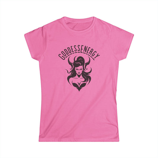 Goddess Energy Tee, Empowerment Shirt, Women's Graphic Tee, Feminine Vibe Top, Gift for Her, Casual Wear, Spiritual T-Shirt