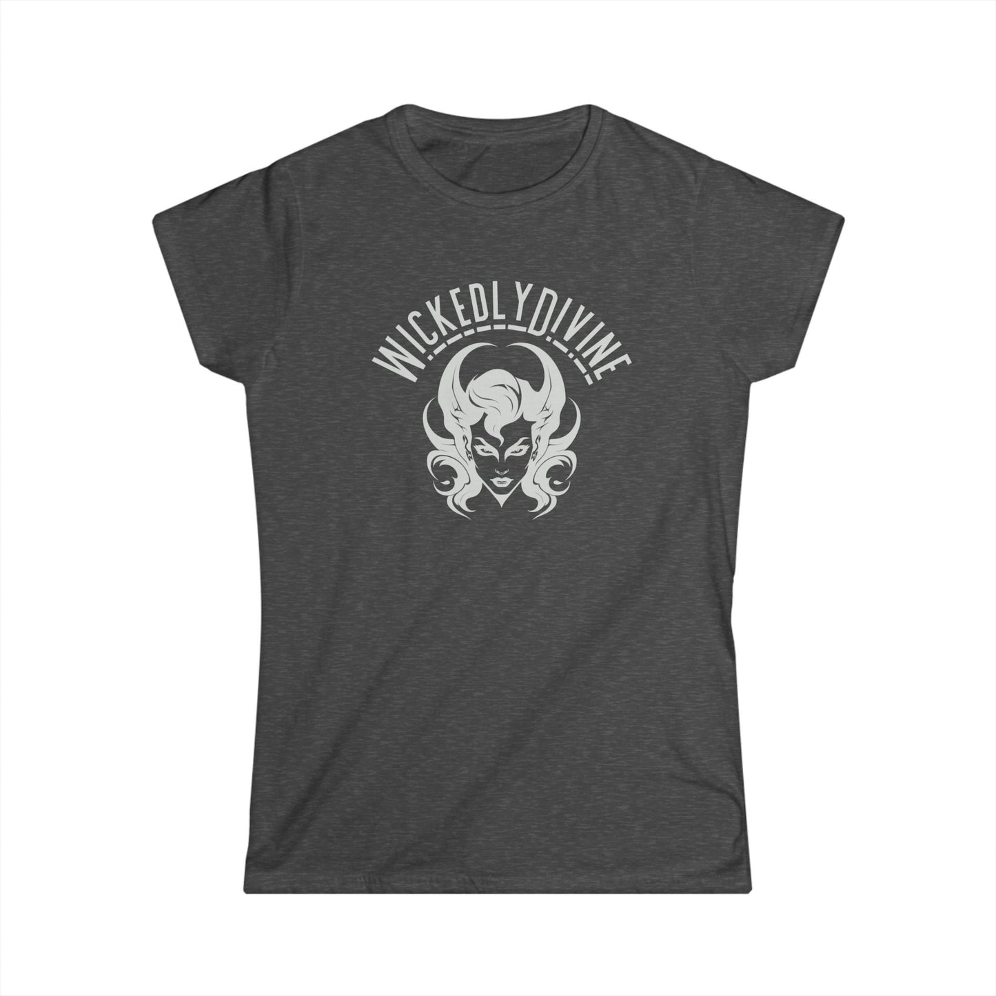 Wickedly Divine Women's Softstyle Tee - Empowering Casual T-Shirt, Gift for Fans, Halloween Apparel, Trendy Graphic Tee, Everyday Wear