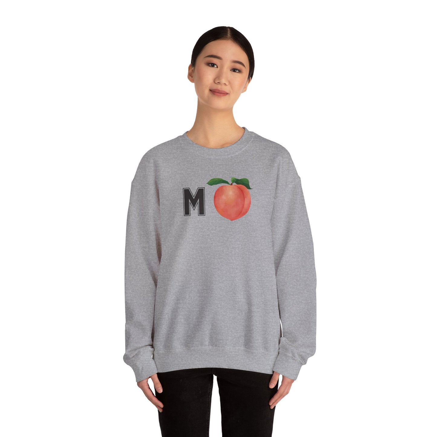 Impeach Unisex Crewneck Sweatshirt, Cozy Graphic Sweatshirt, Comfortable Layer, Gift for Peach Lovers, Casual Fall Apparel