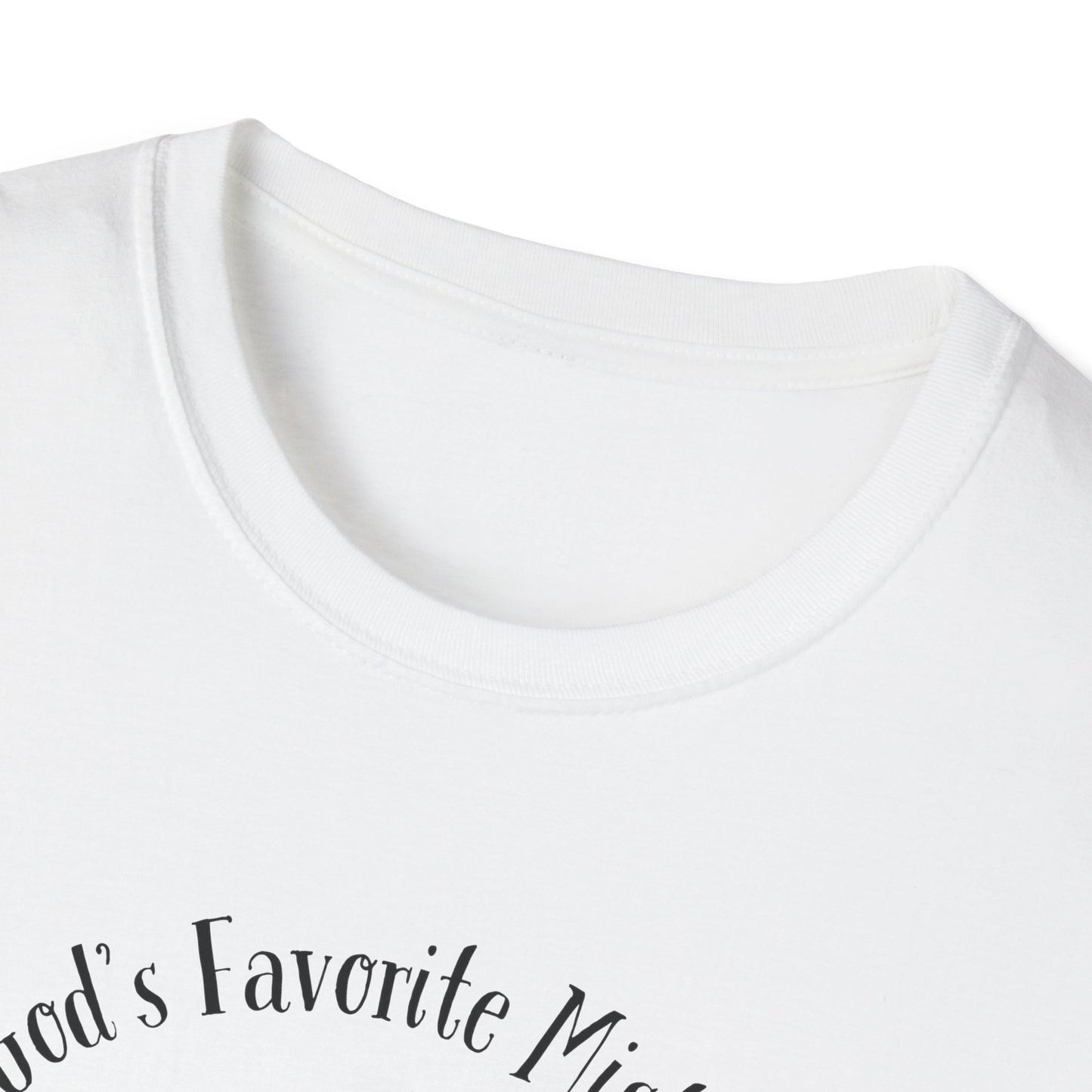 God's Favorite Mistake Unisex Softstyle T-Shirt, Father's Day Gift, Funny Dad Shirt, Casual Tee, Gift for Dads