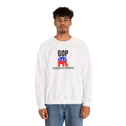 GOP Pedo Crewneck Sweatshirt - Protest Apparel, Funny Sweatshirt, Gift for Activists, Casual Wear, Unisex Clothing