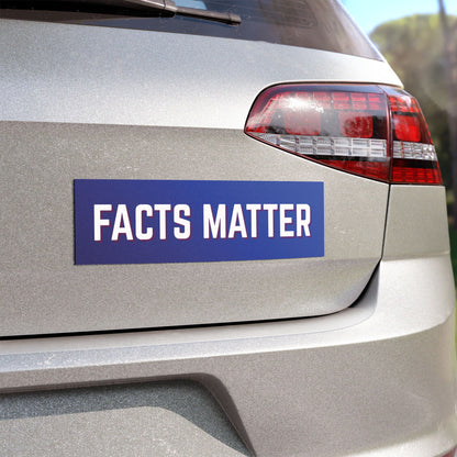 Facts Matter Car Magnet, Vehicle Decal, Newsworthy Gift, Political Statement, Final Frontier Accessory
