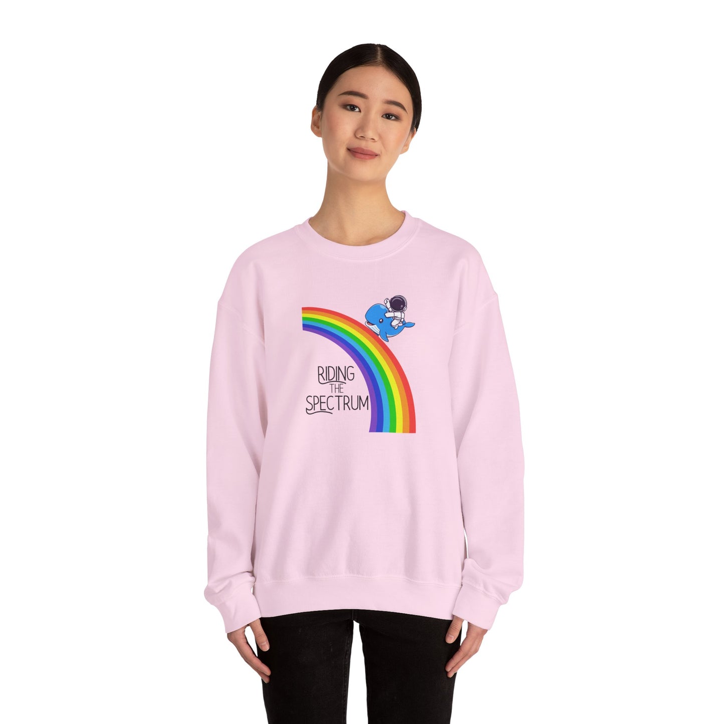 Rainbow Spectrum Crewneck Sweatshirt - Unisex Cozy Top, Gift for Autism Awareness, LGBTQ+ Pride Sweatshirt, Comfortable Everyday Wear, [...]