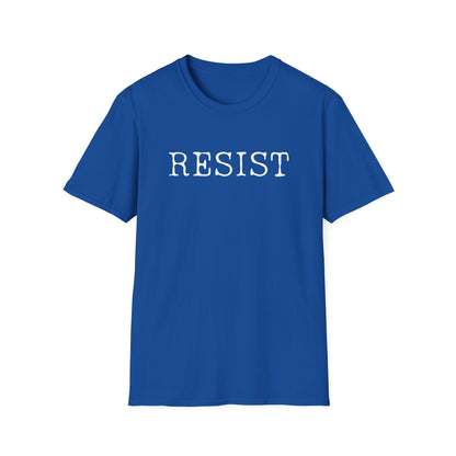 Resist Unisex Softstyle T-Shirt, Protest Shirt, Graphic Tee, Casual Wear, Activism Apparel, Gift for Change-Makers