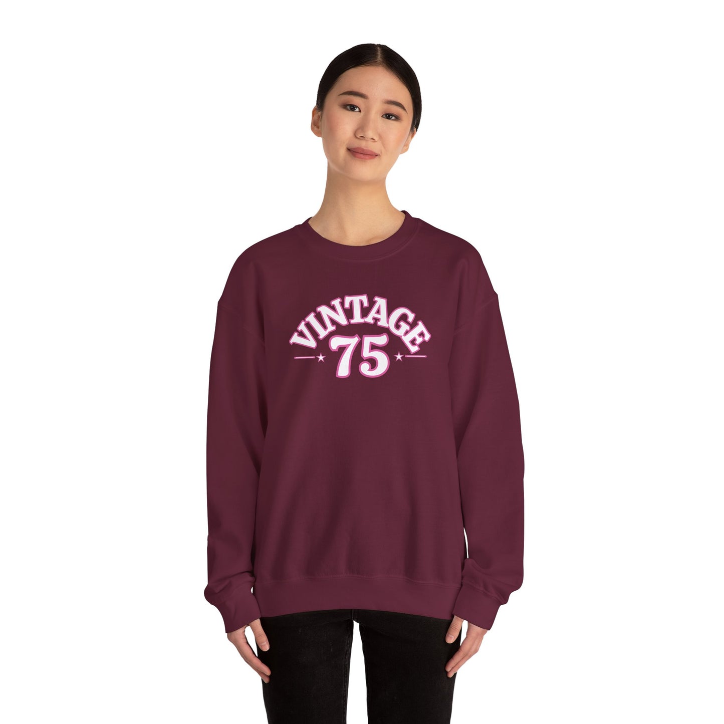 Vintage 75 Unisex Crewneck Sweatshirt - Cozy, Casual Style for Every Occasion, Perfect for Gifting, Fall, Winter, Retro Fashion, [...]