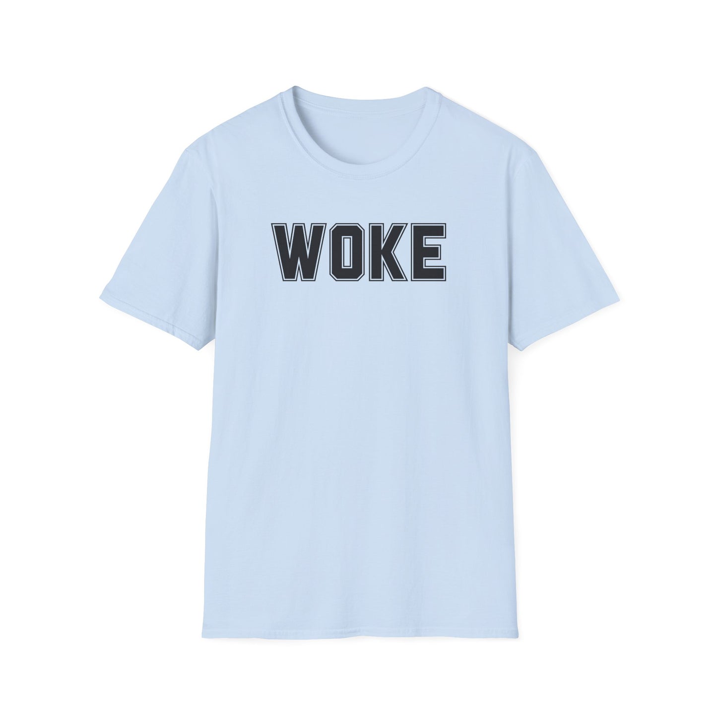 Woke Unisex Softstyle T-Shirt, Empowerment Tee, Statement Shirt, Gift for Activists, Casual Wear, Everyday Fashion