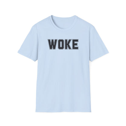 Woke Unisex Softstyle T-Shirt, Empowerment Tee, Statement Shirt, Gift for Activists, Casual Wear, Everyday Fashion