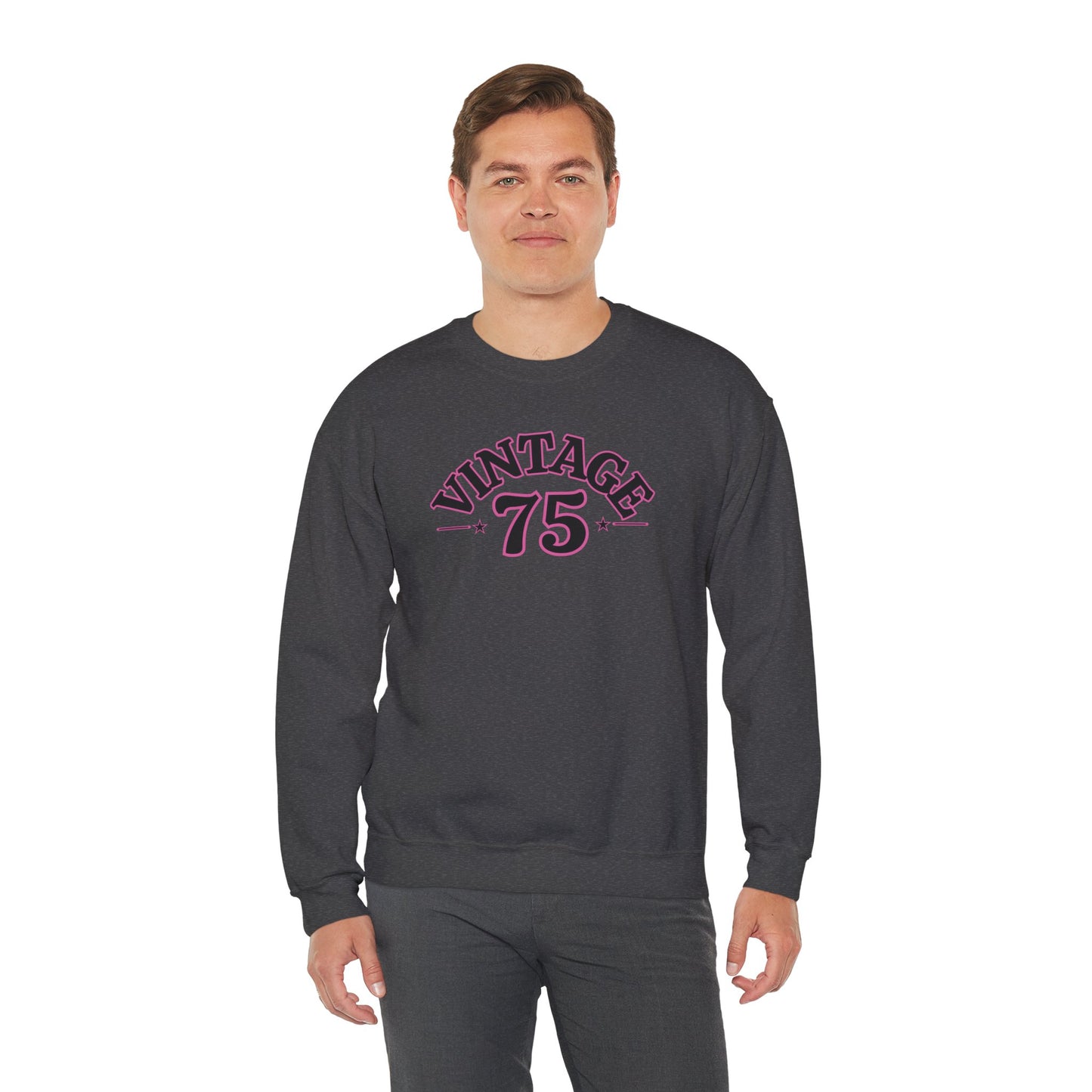 Vintage 75 Unisex Crewneck Sweatshirt - Cozy, Casual Style for Every Occasion, Perfect for Gifting, Fall, Winter, Retro Fashion, [...]