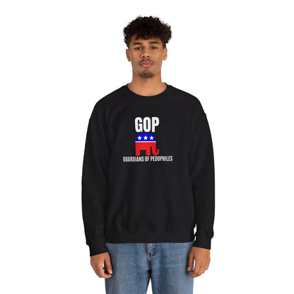 GOP Pedo Crewneck Sweatshirt - Protest Apparel, Funny Sweatshirt, Gift for Activists, Casual Wear, Unisex Clothing