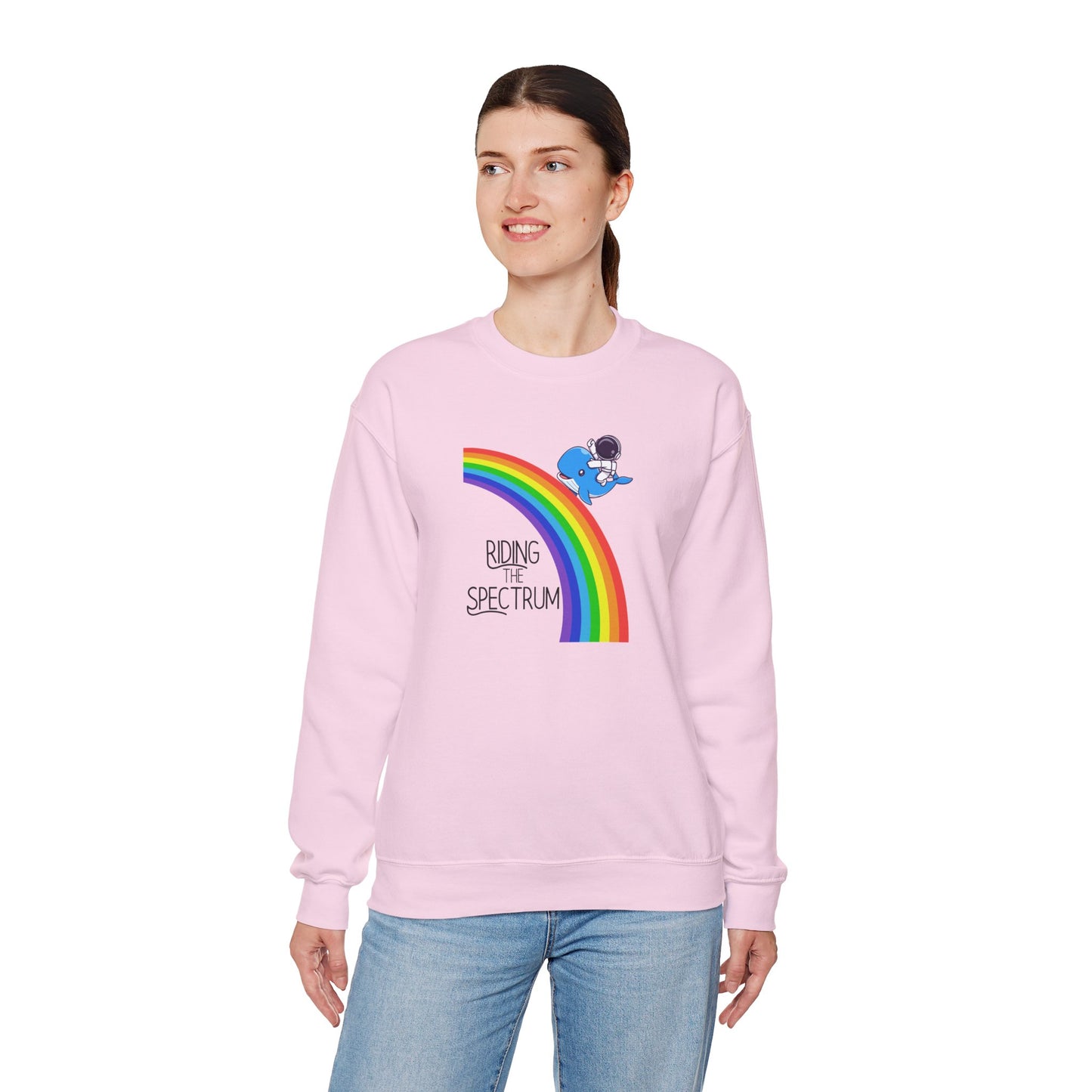 Rainbow Spectrum Crewneck Sweatshirt - Unisex Cozy Top, Gift for Autism Awareness, LGBTQ+ Pride Sweatshirt, Comfortable Everyday Wear, [...]
