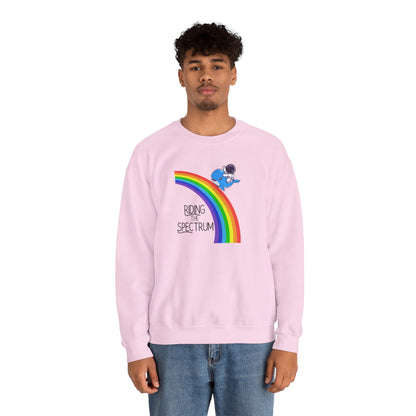 Rainbow Spectrum Crewneck Sweatshirt - Unisex Cozy Top, Gift for Autism Awareness, LGBTQ+ Pride Sweatshirt, Comfortable Everyday Wear, [...]