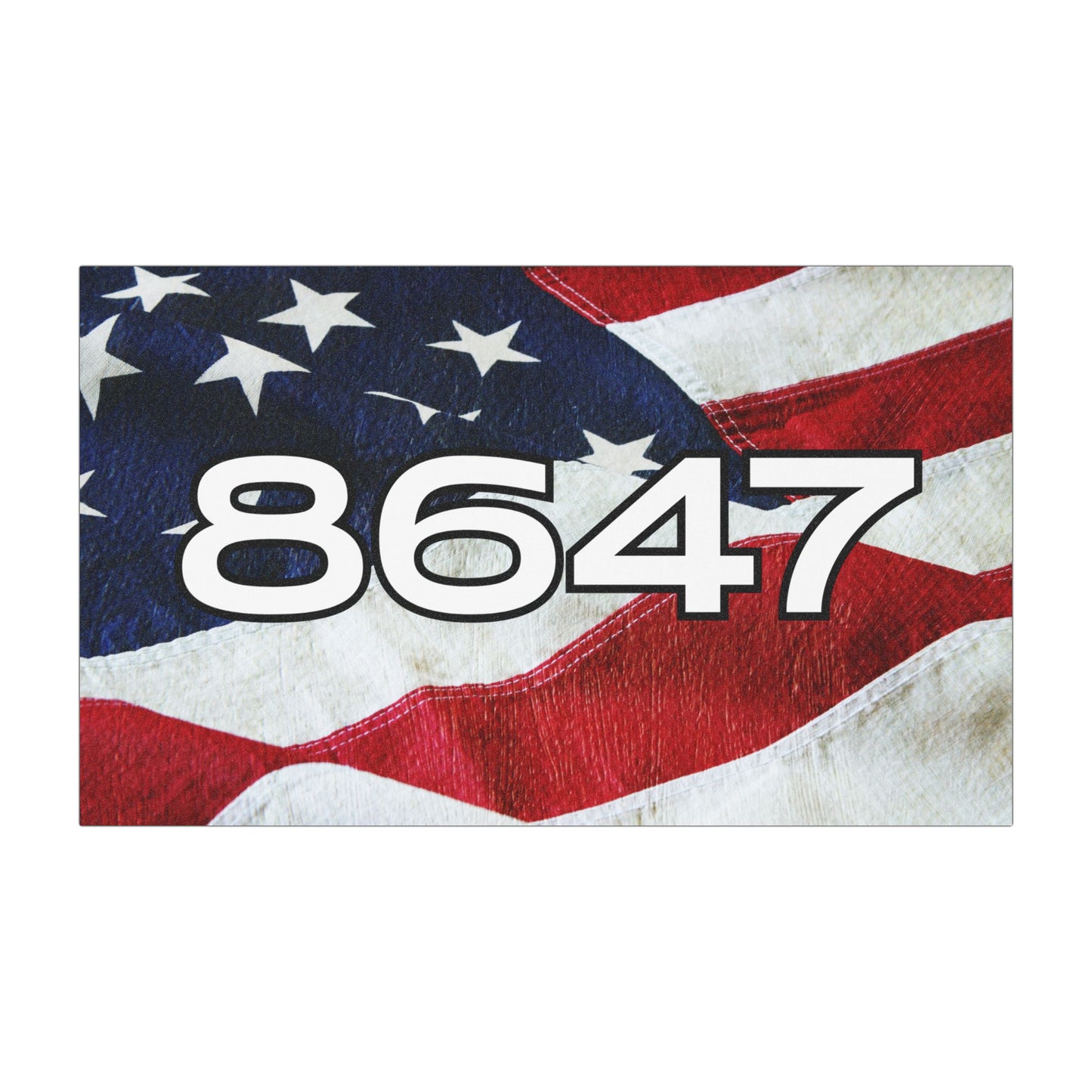 8647 Car Magnet - USA Flag Demand Removal of President