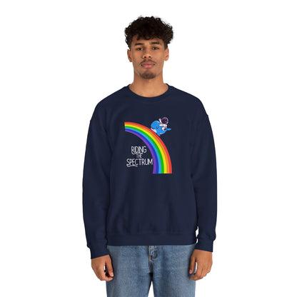 Rainbow Spectrum Crewneck Sweatshirt - Unisex Cozy Top, Gift for Autism Awareness, LGBTQ+ Pride Sweatshirt, Comfortable Everyday Wear, [...]