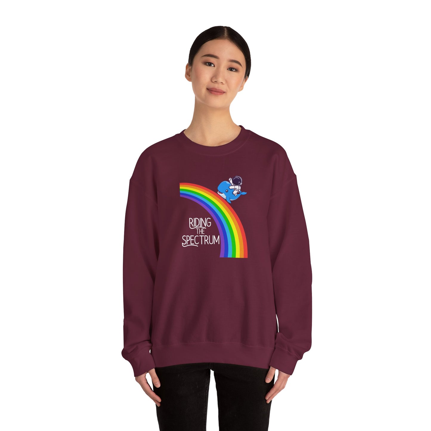 Rainbow Spectrum Crewneck Sweatshirt - Unisex Cozy Top, Gift for Autism Awareness, LGBTQ+ Pride Sweatshirt, Comfortable Everyday Wear, [...]